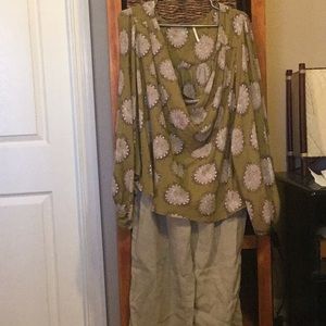 Free People long Sleeve oversize Blouse